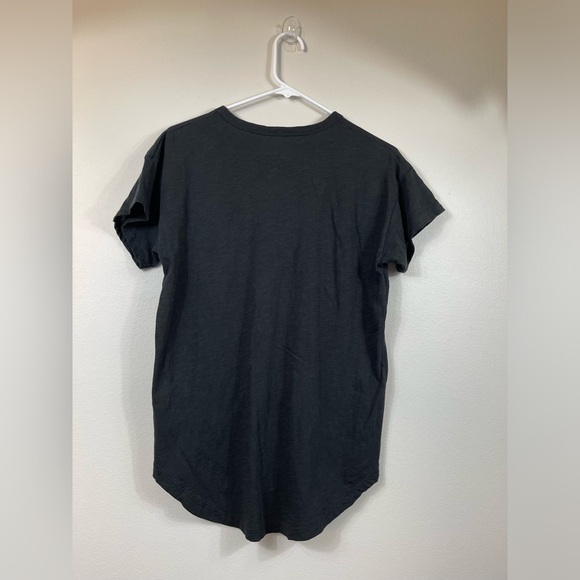 Madewell Black Plain Cotton Women's  T-Shirt Career Summer Size M - Picture 5 of 10